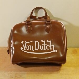 Von Dutch Brown Duffel Bag